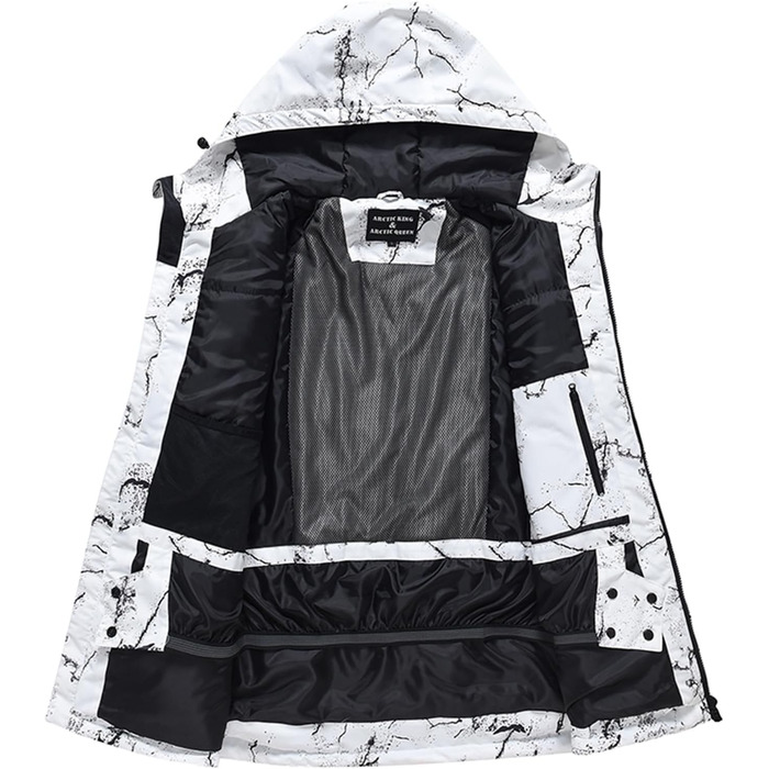 Чоловічий комплект для катання на лижах: куртка та штани, водонепроникний, зимовий костюм для сноуборду та лиж, Icai+Чорний (M)