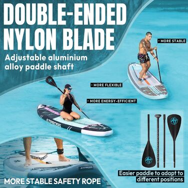 Надувний SUP Борд 350x89x15см: Широкий, для дорослих, з аксесуарами та рюкзаком. Ідеально для йоги, риболовлі та серфінгу.