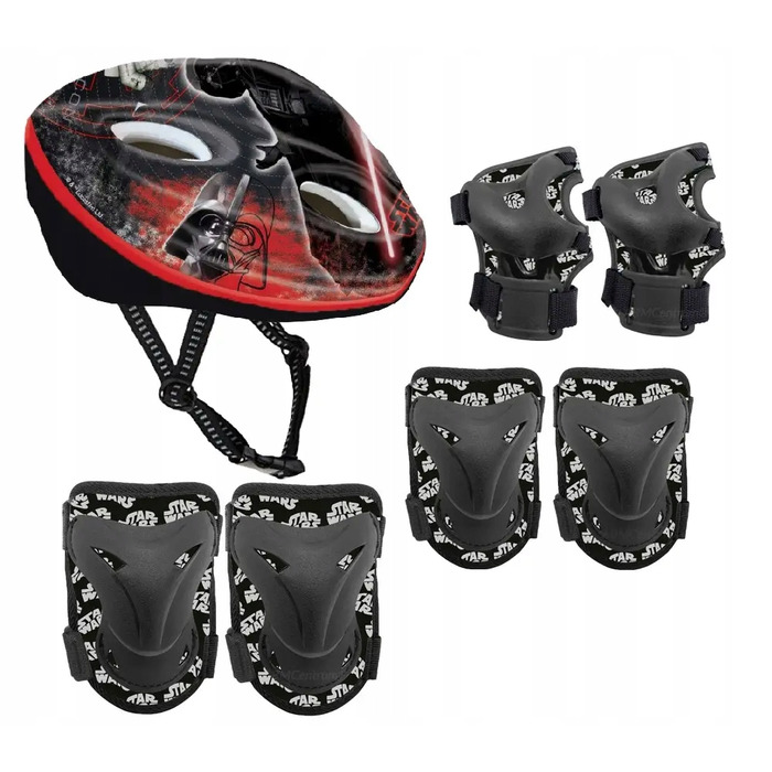Комплект захисту: наколінники, налокітники та шолом для роликів і скейта Star Wars