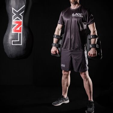 LNX Тайські пади Ultimatte – пара матових чорних ударних подушок для кікбоксингу та муай тай, оригінальний тайський стиль