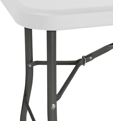 Розкладний стіл THINIA HOME прямокутний, ефект дерева, 180x74x74 см, білий