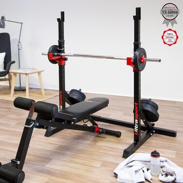 Стійка для гантелей та штанги Ultrasport, сталева, для зберігання дисків, довгих і коротких гантелей, універсальна для фітнесу