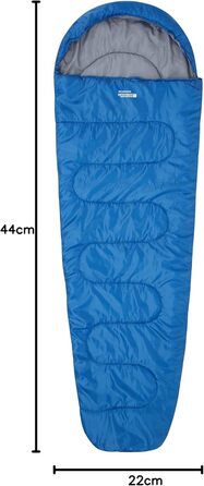 Спальний мішок Mountain Warehouse Basecamp 250 - для дорослих та дітей, блакитно-зелений