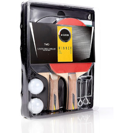 Набір для настільного тенісу Lion Power/Winner (2 або 4 гравці) | Преміум якість: ракетки, м'ячі, сітка | Включає високопродуктивні ракетки, м'ячі та сітку