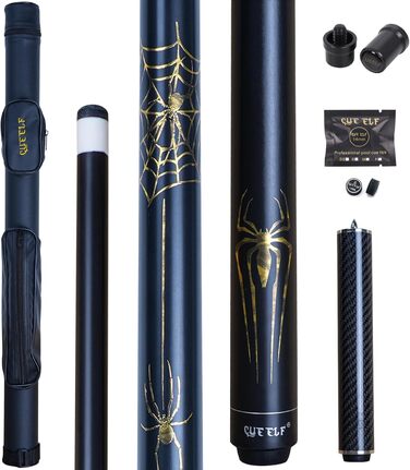 Більярдний кий CUEELF Spider Profi: якісний кий з чохлом, 21 oz, жовтий