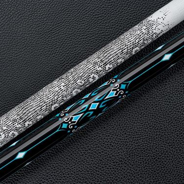 KONLLEN Billardqueue з карбону, 58 дюймів, професійний биль для більярду для дорослих, повна карбонова технологія, мінімальне відхилення, биль з наконечником 12,5 мм (Pro Taper, ультрагладкий) (KL-15WBF)