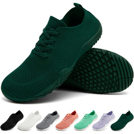 Жіночі кросівки Barfuss: легкі дихаючі сліпони для дому та занять спортом (42 EU, темно-зелені)