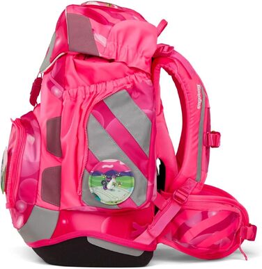 Ергономічний шкільний рюкзак ergobag Schulranzen-Set — комплект із 6 предметів для 1 класу початкової школи, рожевий, унісекс