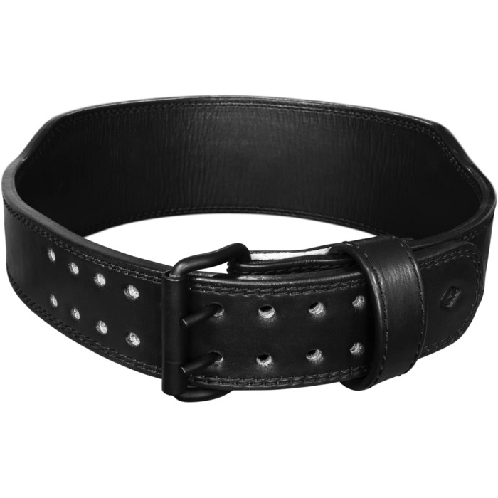 Лідерський пояс для важкої атлетики Gymreapers з екошкіри, для бодібілдингу, присідання, підтримки нижньої частини спини, чорний, S