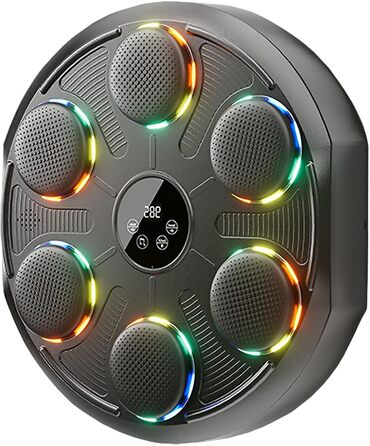 Музична боксерська машина Kensbro з LED-підсвіткою, Bluetooth, 12 швидкостей та режимів, для дорослих та дітей