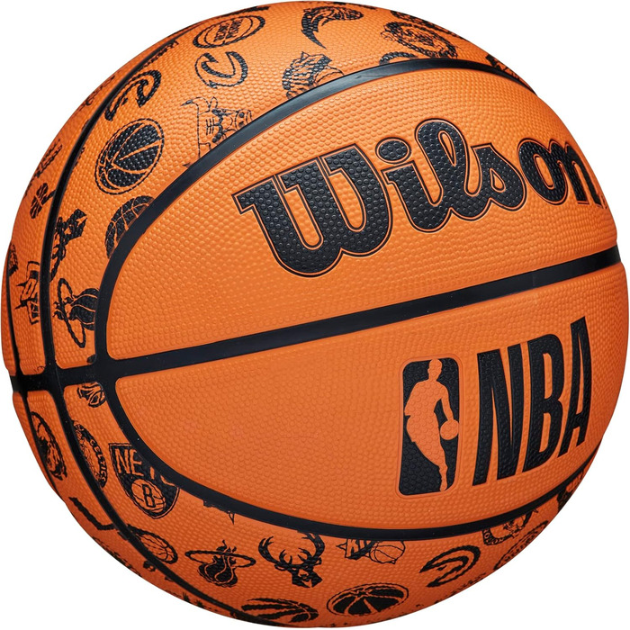 Баскетбольний м'яч Wilson NBA All Team для дорослих, універсальний