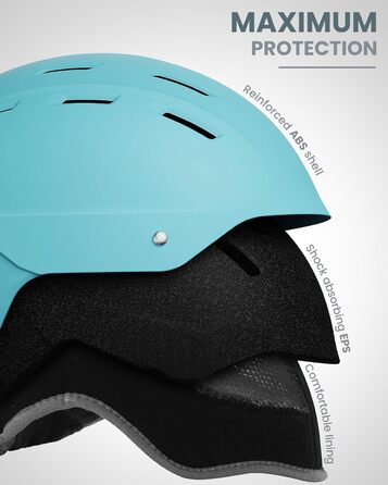 Універсальний лижний шолом OutdoorMaster Kelvin II з вентиляцією для чоловіків, жінок і підлітків, для катання на лижах та сноуборді