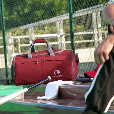 CANWAY складана спортивна сумка 45 л з відділенням для взуття і брудного одягу, легка дорожня сумка для чоловіків та жінок