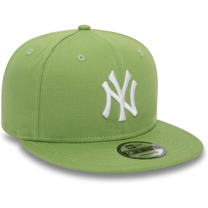 Кепка New Era New York Yankees 59fifty MLB Basic чорно-біла (S-M, лайм)