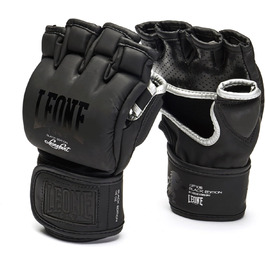 Боксерські рукавички LEONE 1947 Black Edition для MMA, унісекс, розмір S, чорні, модель GP105