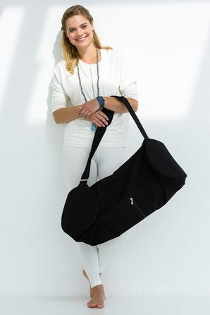 Сумка для йоги Yogistar Yogibag Basic з блискавкою, велика, бавовна, 80 см, біла