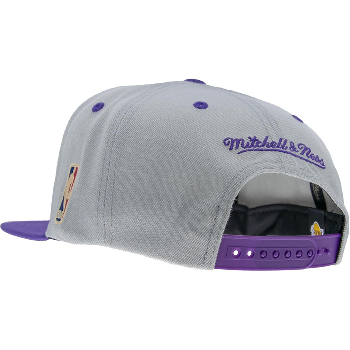 Кепка Mitchell & Ness NBA Lakers Snapback, сіра/фіолетова, універсальний розмір