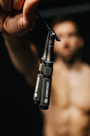 Професійна тренувальна скакалка Unbroken Speed Rope SR-PRO Gunmetal 3.2м