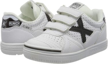 Дитячі фітнес-кеди Munich G-3 Kid VCO для хлопчиків та дівчаток (26 EU, білий/чорний)