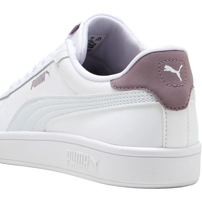 Кросівки Puma Smash 3.0 LS унісекс (38.5 EU, Puma White Silver Mist Plum Jam)
