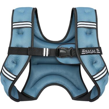 Утяжелитель BAGAIL для фітнесу: жилет з піском для силових тренувань, регульований розмір, кишеня. Ідеально для спортзалу, йоги та аеробіки.