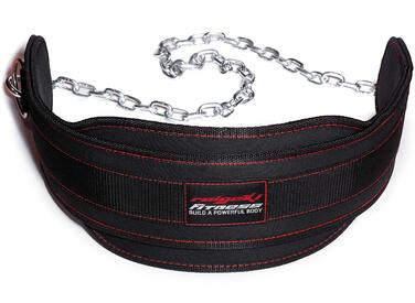 Пояс для віджимань Raigeki з ланцюгом, 106 см, сталевий ланцюг (+ тренувальні плани) - пояс з вагами для силових тренувань, бодібілдингу, важкої атлетики та підтягувань для жінок та чоловіків