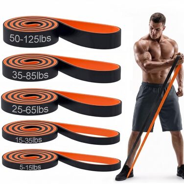 Гумові еспандери для підтягувань та фітнесу Resistance Bands Orange (Chevron)