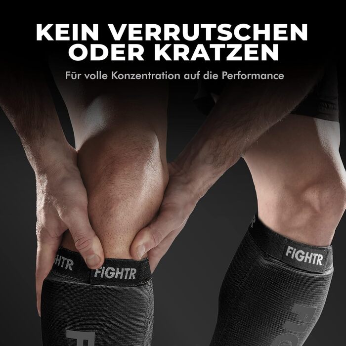 FIGHTR® захист гомілки з ідеальною посадкою та м'якою підкладкою для кікбоксингу, MMA, муай-тай та інших єдиноборств