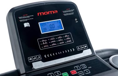 Бігова доріжка Moma Bikes 1500W з LCD-дисплеєм, 4 пульсометрами та 12 тренувальними програмами