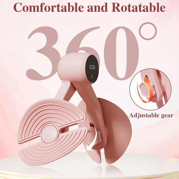 Тренування тазового дна: пристрій для жінок та чоловіків, тренування м'язів стегон та тазу, тренажер для ніг вдома, рожевий