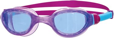Дитячі плавальні окуляри Zoggs Phantom 2.0 з UV-захистом і антифогом, 6-14 років, блакитні/фіолетові/сині