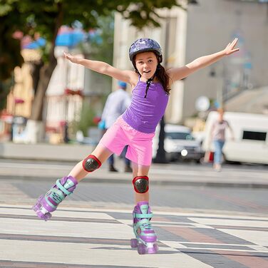 Дитячі ролики Nattork для дівчаток, Райдужне єдинорога, для малюків, 5-8 років, регульовані ролики з підсвічуванням – найкращий подарунок на день народження