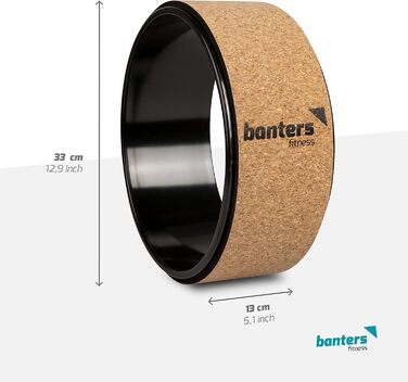 Колесо для йоги Banters з натуральної пробки з інструкцією