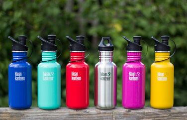 Пляшка для води Klean Kanteen Classic з кришкою Sport Cap 3.0, 532 мл, для дорослих, колір Coastal Waters