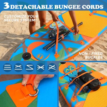SUP Board набір, дошка для Stand Up Paddling надувна 320-335 см, до 150 кг, помаранчева - для початківців з повним комплектом аксесуарів