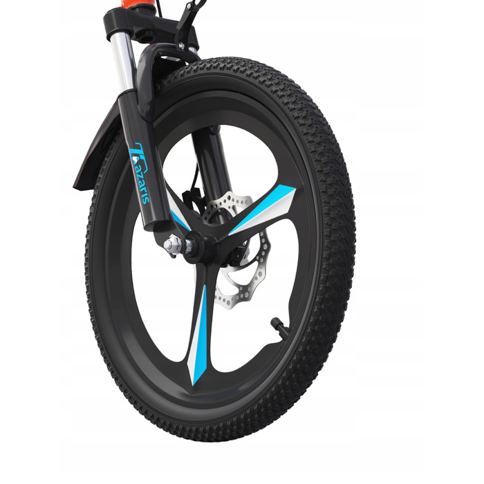 Дитячий велосипед 16 дюймів з дисковими гальмами, допоміжними колесами, амортизатором, захисним кожухом та LED-ліхтариком