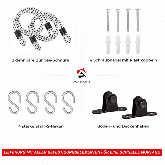 Набір боксерських мішок AQF: боксерський мішок, мішок-груша, шкіряний, для тренувань, професійний, чорно-білий