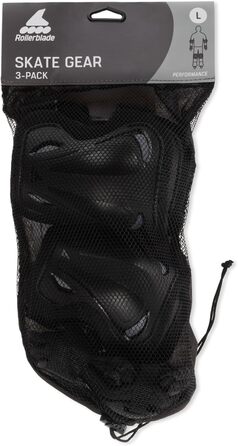 Захисний комплект Rollerblade Skate Gear 3 для дорослих, унісекс, S, чорний