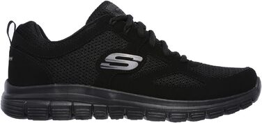 Чоловічі кросівки Skechers Burns - Agoura зі шкіри та сітки, чорні, розмір 48.5 EU