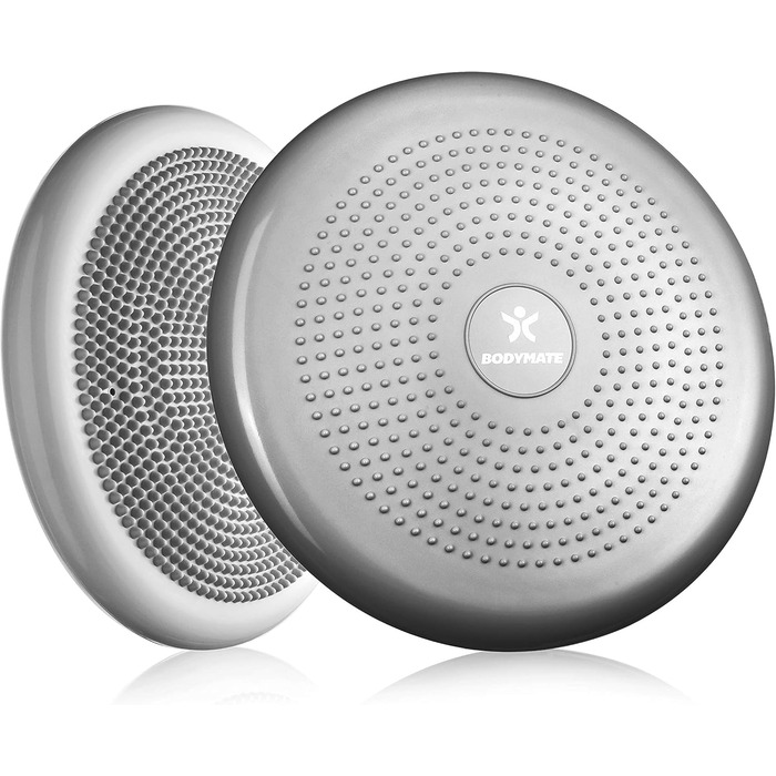 Крісло-подушка BODYMATE для балансу та тренувань, 34 см, срільно-сірий колір