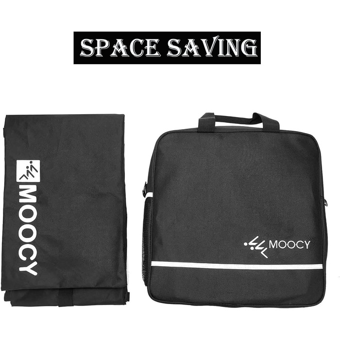 Чохол для лиж MOPHOEXII MOOCY: містка сумка для подорожей, підходить для лиж до 200 см, чорний з зеленим кантом