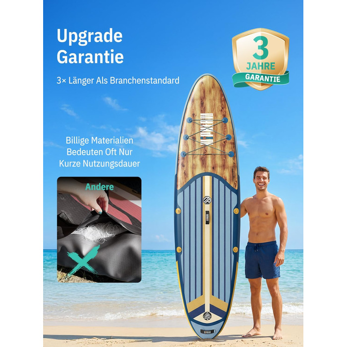 Надувне SUP Board Bluewood Surge 320см з аксесуарами та сидінням. SUP для 2 осіб, 200кг, StabilTrac-Fin