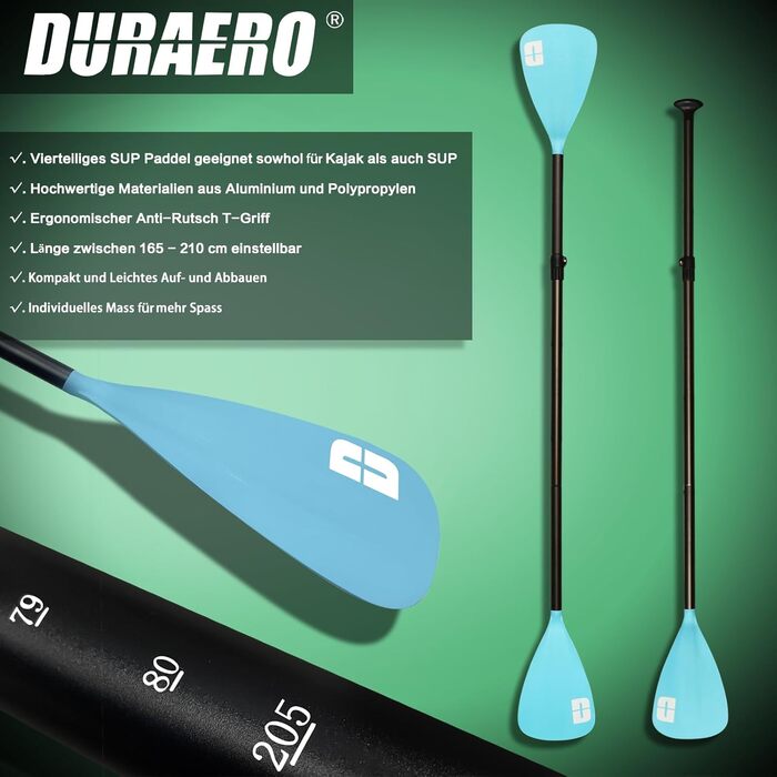 Надувна SUP-дошка 330x76x15 см, до 150 кг, з сидінням для каяка, тримачем для камери, повний комплект аксесуарів (весло, насос, рюкзак), синя