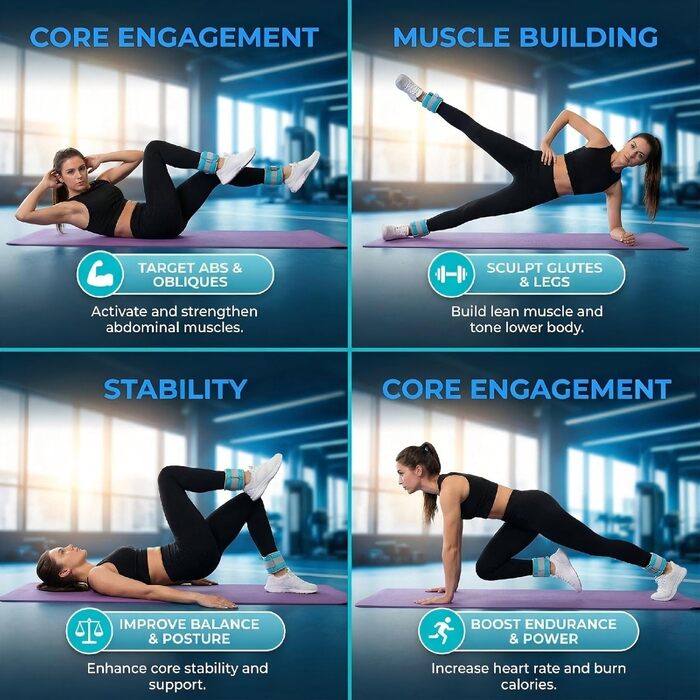 Важкі манжети на зап'ястя та кісточки, 0,25/0,5 кг, набір, синій. Важкі манжети для рук та ніг, для фітнесу, бігу, йоги, танців