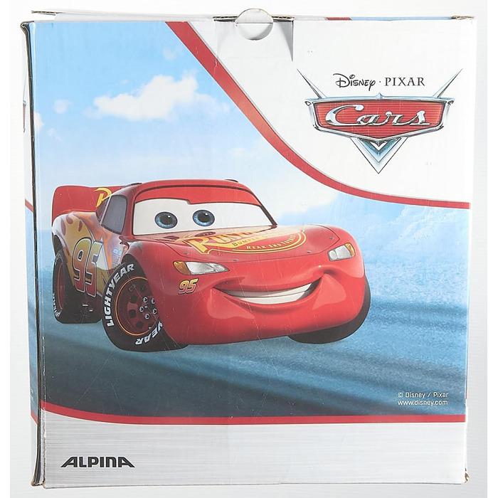 Дитячий набір ALPINA Disney Cars: лижний шолом і маска, 48-52 см, безпечний, якісний
