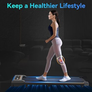 Складана бігова доріжка для дому та офісу Walking Pad, 2.5 к.с., з LED-дисплеєм та пультом керування, компактна підстольна доріжка для ходьби