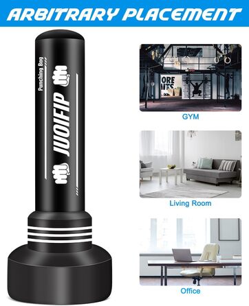 Boxsack YORWHIN 180см: Надувний боксерський мішок для тренувань MMA, Муай Тай, Фитнесу (з рукавичками)