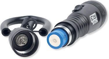 SEAC Sub R3 - підводний ліхтар для дайвінгу, 1 LED, 400 люмен, зарядка Micro-USB, чорний