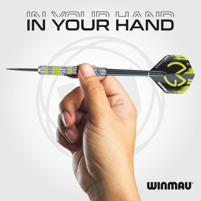 WINMAU Michael Van Gerwen (MvG) подарунковий набір для дартсу, 50 предметів, сталевий наконечник, 4 комплекти стрижнів, 4 комплекти оперень та аксесуари