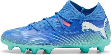 Дитячі футбольні бутси PUMA Future 7 Match Bna Fg/Ag Jr - блакитний/білий/м'ятний, 38.5 EU